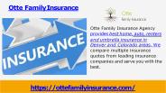 Insurance company in Larimer County - Otte Family Insurance