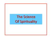 The Science of Spirituality
