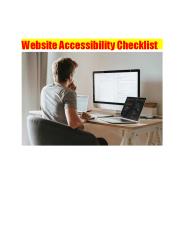 Website Accessibility Checklist