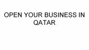 Open your business in qatar
