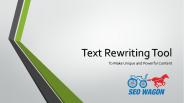 Text Rewriting Tool | Best Rewording Tool