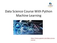 Data Science Course With Python Machine Learning