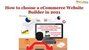How to choose a eCommerce Website Builder in 2021