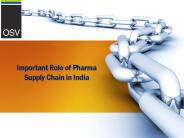 Important Role of Pharma Supply Chain in India