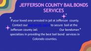 Jefferson County Bail Bonds Services