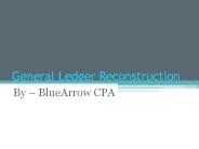 General Ledger Reconstruction Service Provider – BlueArrowCPA