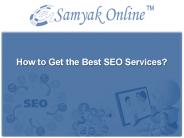 How to Get the Best SEO Services?