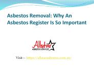 Why An Asbestos Register Is So Important