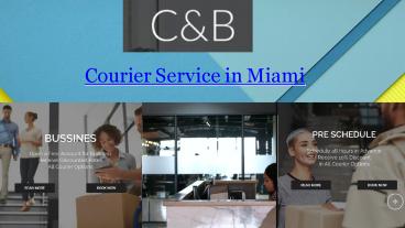 Courier Service in Miami