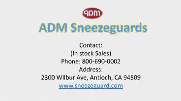 Model ES53 Self-Serve Sneeze Guard | ADM Sneezeguards