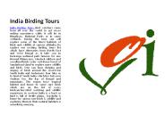 Tiger safari tours in India