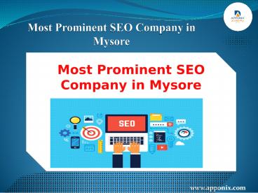 Most Prominent SEO Company in Mysore