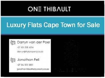 Luxury Flats Cape Town for Sale