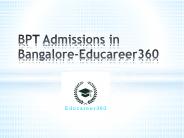BPT Courses Direct Admission