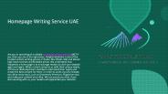 Home Page Content Writing Service in UAE