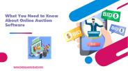 What You Need to Know About Online Auction Software