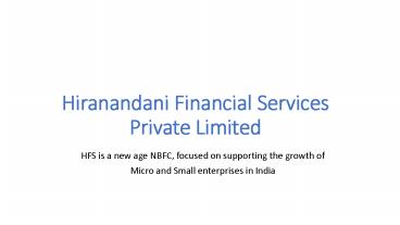 Business Loan for Commercial Shop Online - Hiranandani Financial Services