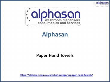 Paper Hand Towels - Alphasan