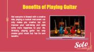 Benefits of Playing Guitar