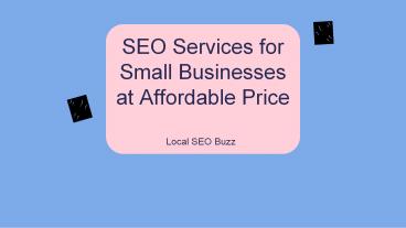 SEO Services for Small Businesses at Affordable Price