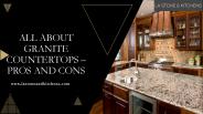 All about Granite Countertops – Pros and Cons
