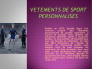 Vetements de Sport Personnalises