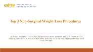 Top 3 Non-Surgical Weight Loss Procedures