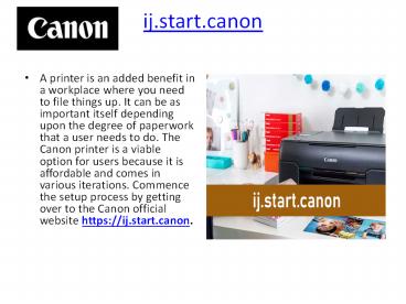 Ij Start Canon Setup WIreless Printer | Install Drivers