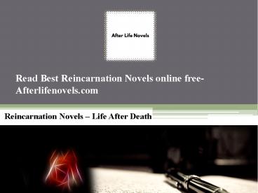 Read Best Reincarnation Novels online free- Afterlifenovels.com