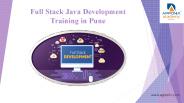 Full stack Java development Training in Pune