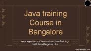 JAVA TRAINING