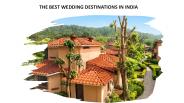 THE BEST WEDDING DESTINATIONS IN INDIA
