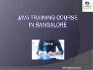 Java training Course in Bangalore