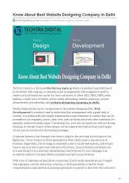 Know About Best Website Designing Company in Delhi