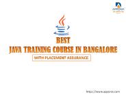 Java Certification Training In Bangalore