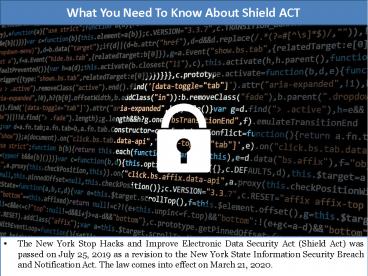 What You Need To Know About Shield ACT