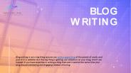 Technical Blog Writing Services From Experts
