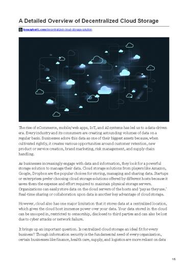 The rise of eCommerce,