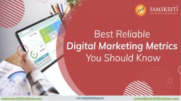 Best Reliable Digital Marketing Metrics You Should Know