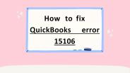 quickbooks update error 15106