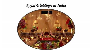 Royal Weddings in India
