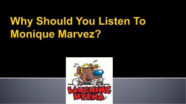 Monique Marvez Stand Up Comedy