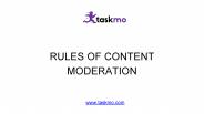 Rules of content moderation