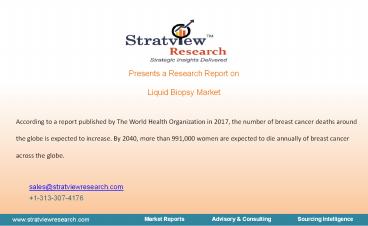 Liquid Biopsy Market: Global Industry Analysis and Forecast 2021-2026