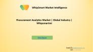 Global Procurement Analytics Market Industry | Whipsmartmi