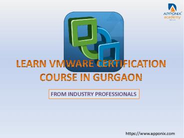 VMWARE TRAINING IN GURGAON