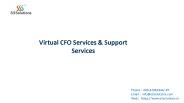Virtual CFO services  Bangalore - S3solutions