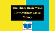 3 Ways How Authors Make Money