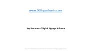 Key Features of Digital Signage Software