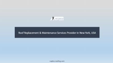 Roof Maintenance Contractors | Naples Roofing